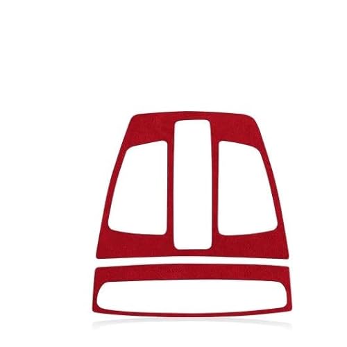for BMW F20 F30 F34 3GT F15 F16 F48 1 3 4 Serie X1 X5 X6 Auto Lesen Licht Panel Trim Abdeckung Lampe Panel Innen Aufkleber(Red 4996) von RQEYUNP