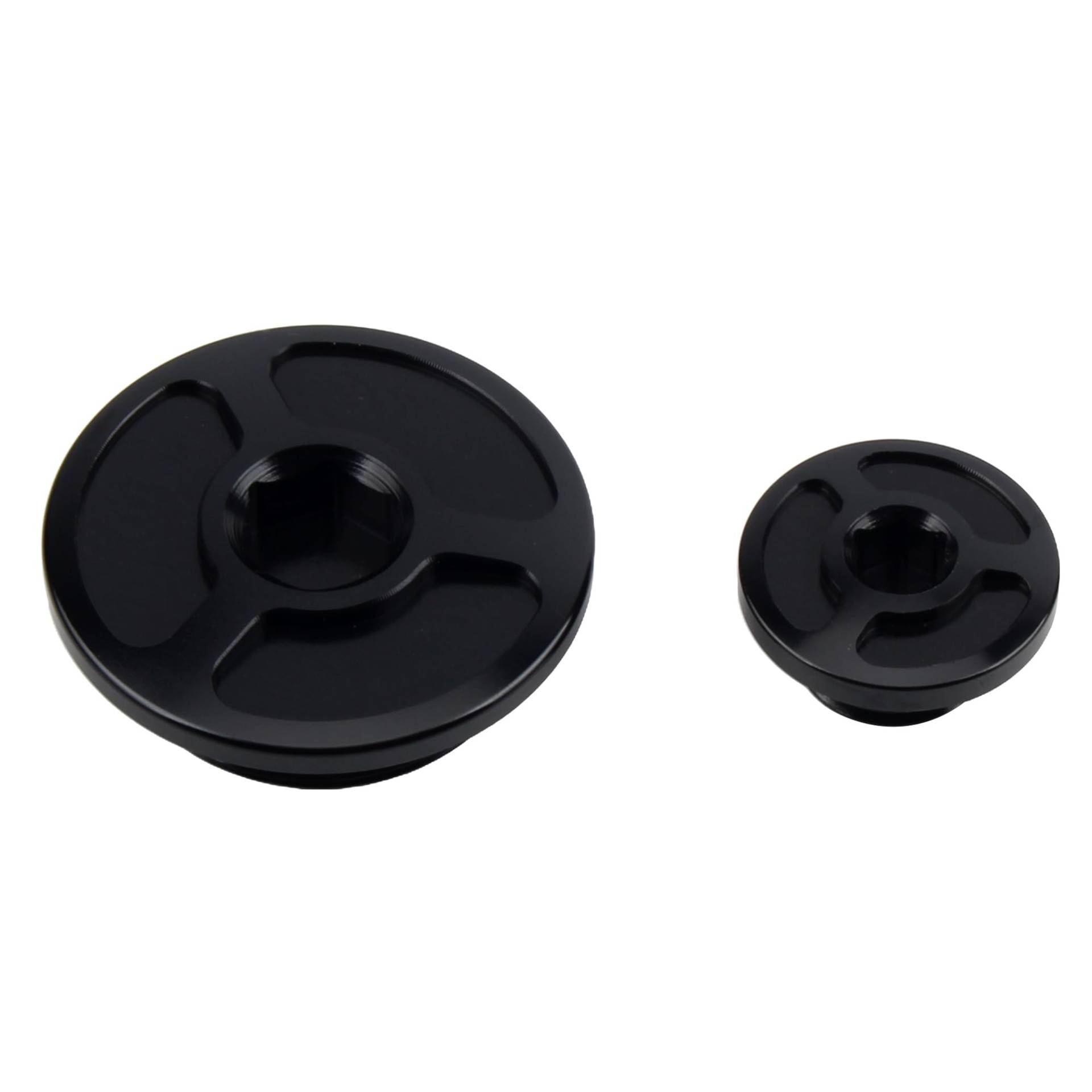 for XR250R 450R 150 230 250 Kompatibel mit Honda Motocross Motor Kurbelgehäuse Abdeckung Gerade Schraube Motorrad Kappe Stecker(Black) von RQEYUNP
