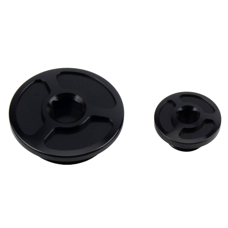 for XR250R 450R 150 230 250 Kompatibel mit Honda Motocross Motor Kurbelgehäuse Abdeckung Gerade Schraube Motorrad Kappe Stecker(Black) von RQEYUNP