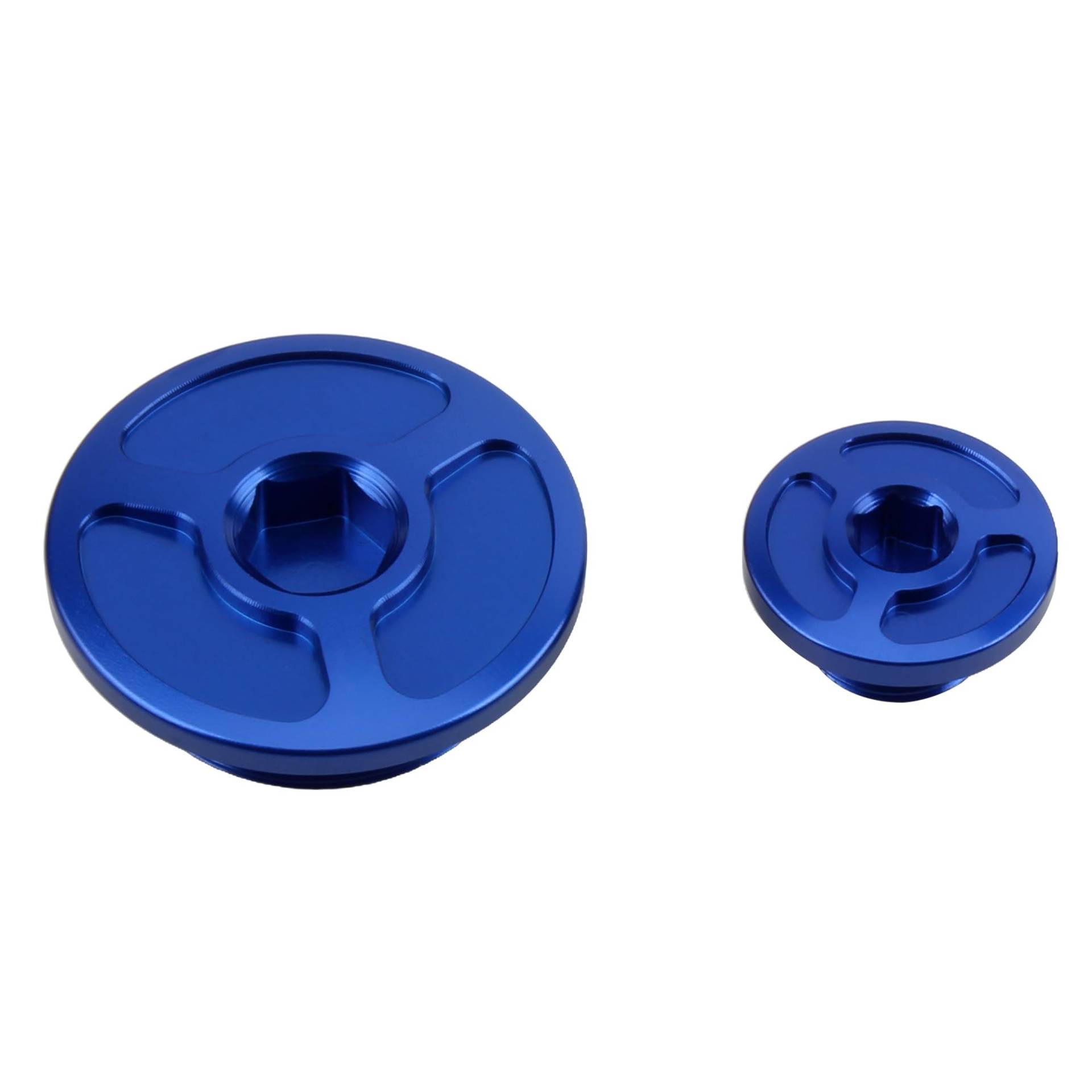 for XR250R 450R 150 230 250 Kompatibel mit Honda Motocross Motor Kurbelgehäuse Abdeckung Gerade Schraube Motorrad Kappe Stecker(Blue) von RQEYUNP