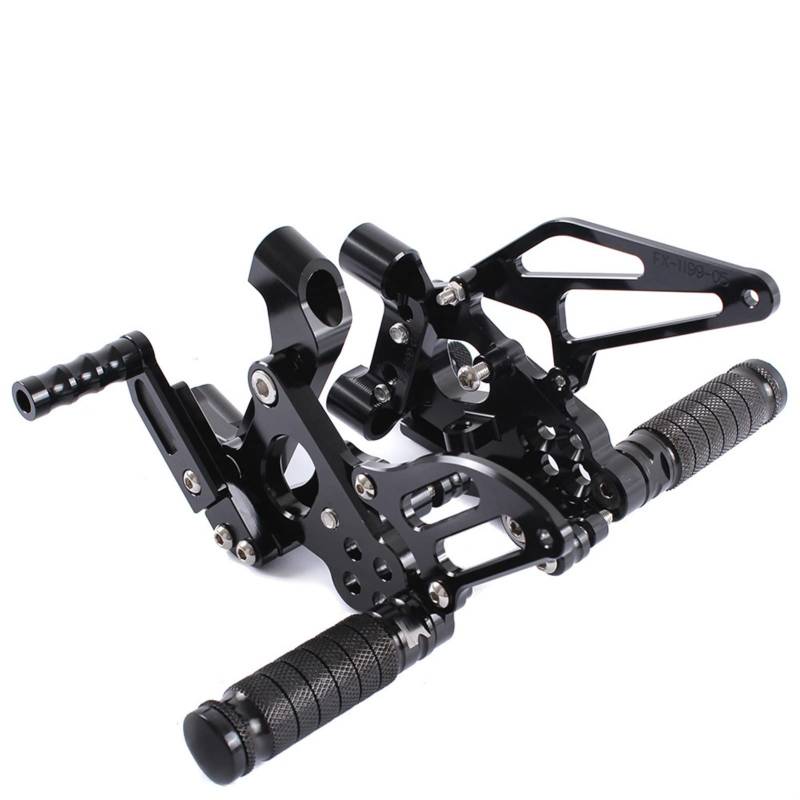 RQUDULXGX Motorrad einstellbare Hecksets hinten Sets Fußstifte Pedal Fußstützen fit for Ducati 899 1199 Panigale 2012 2013 2014 2015 cnc Autopedale von RQUDULXGX