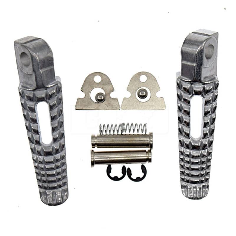 RQUDULXGX Motorrad vorne hintere Fußstützen Motor Fußstifte Pedal Fit for Suzuki GSXR600 GSXR750 GSXR SV650 SV1000 GSXR1000 2001-2008 Autopedale(Chrome Rear) von RQUDULXGX