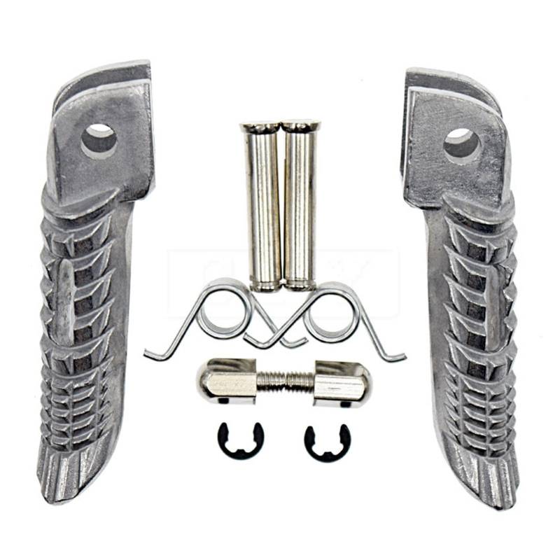RQUDULXGX Motorrad vorne hintere Fußstützen Motor Fußstifte Pedal Fit for Suzuki GSXR600 GSXR750 GSXR SV650 SV1000 GSXR1000 2001-2008 Autopedale(Chrome front) von RQUDULXGX