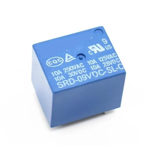 Power Relays PCB Type SRD-09VDC-SL-C 9V 10A 250VAC 5PIN RRBXXUYN von RRBXXUYN