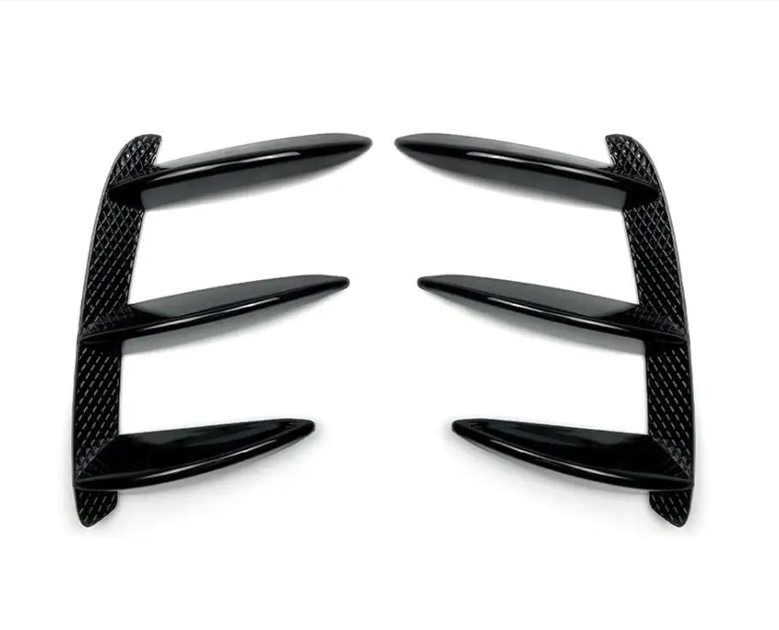 Auto ABS Heckschürze Spoiler Canards 2PCS Ersatz Zubehör Für Benz W176 A200 A250 A260 A45 Für AMG Spoiler Heckspoiler Flügel Lippe(Black Brightness) von RRKBDQEL