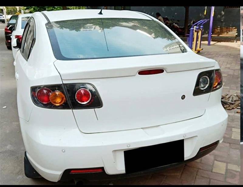 Auto Dekoration Unlackiert Heckspoiler ABS Material Dach Schwanz Flügel Für Mazda 3 Schrägheck 2008 2009 2010 2011 2012 Spoiler Heckspoiler Flügel Lippe(ABS Unpainted) von RRKBDQEL