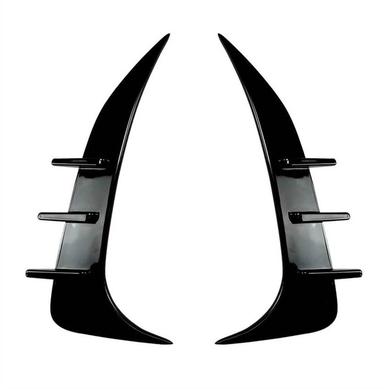 Für 2er F44 Gran Coupe Sport 2020 2021 2022 2023 Heckstoßstange Spoiler Air Vent Cover Side Canard Spoiler Heckspoiler Flügel Lippe(Bright Black) von RRKBDQEL