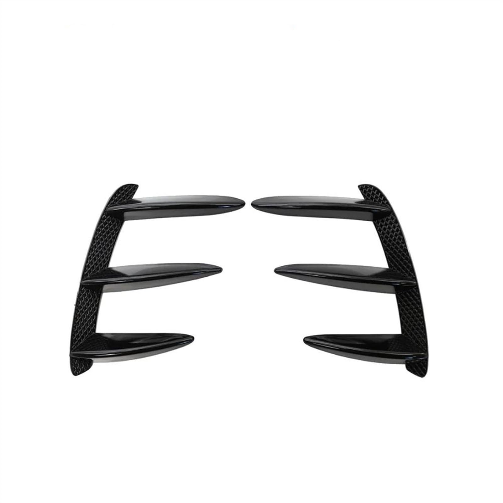 Für Benz W176 A200 A250 A260 A45 Für AMG Auto Hinten Stoßstange Canards Links + Rechts Seite Vent Spoiler Anti-kollision Stoßstange Schutz Spoiler Heckspoiler Flügel Lippe(Glossy Black) von RRKBDQEL