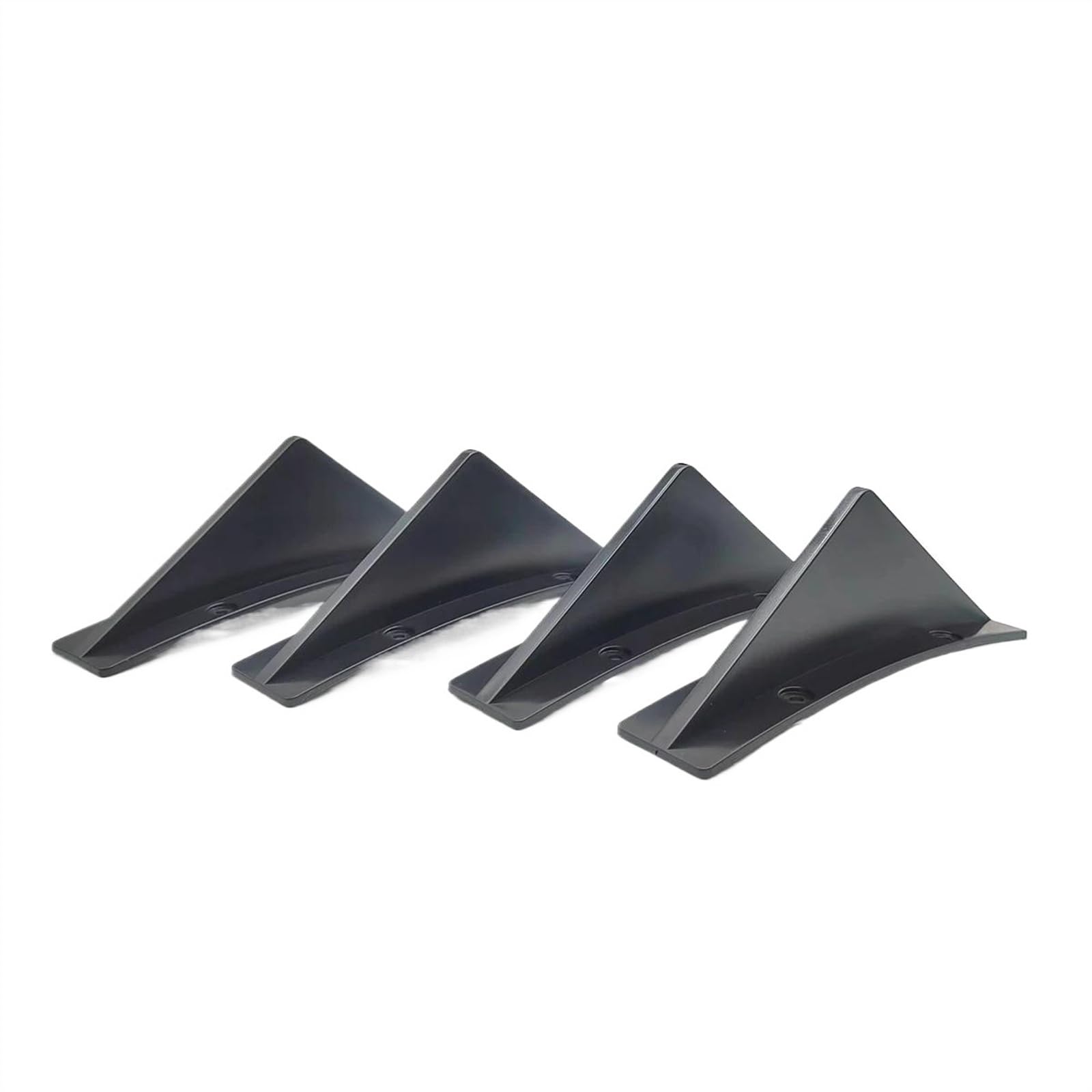 Für Dodge Für Challenger Für Charger SE SRT 2000-2022 Universal Hintere Stoßstange Lip Diffusor Shark Fins Spoiler Körper Kit Spoiler Heckspoiler Flügel Lippe(Matt-schwarz) von RRKBDQEL