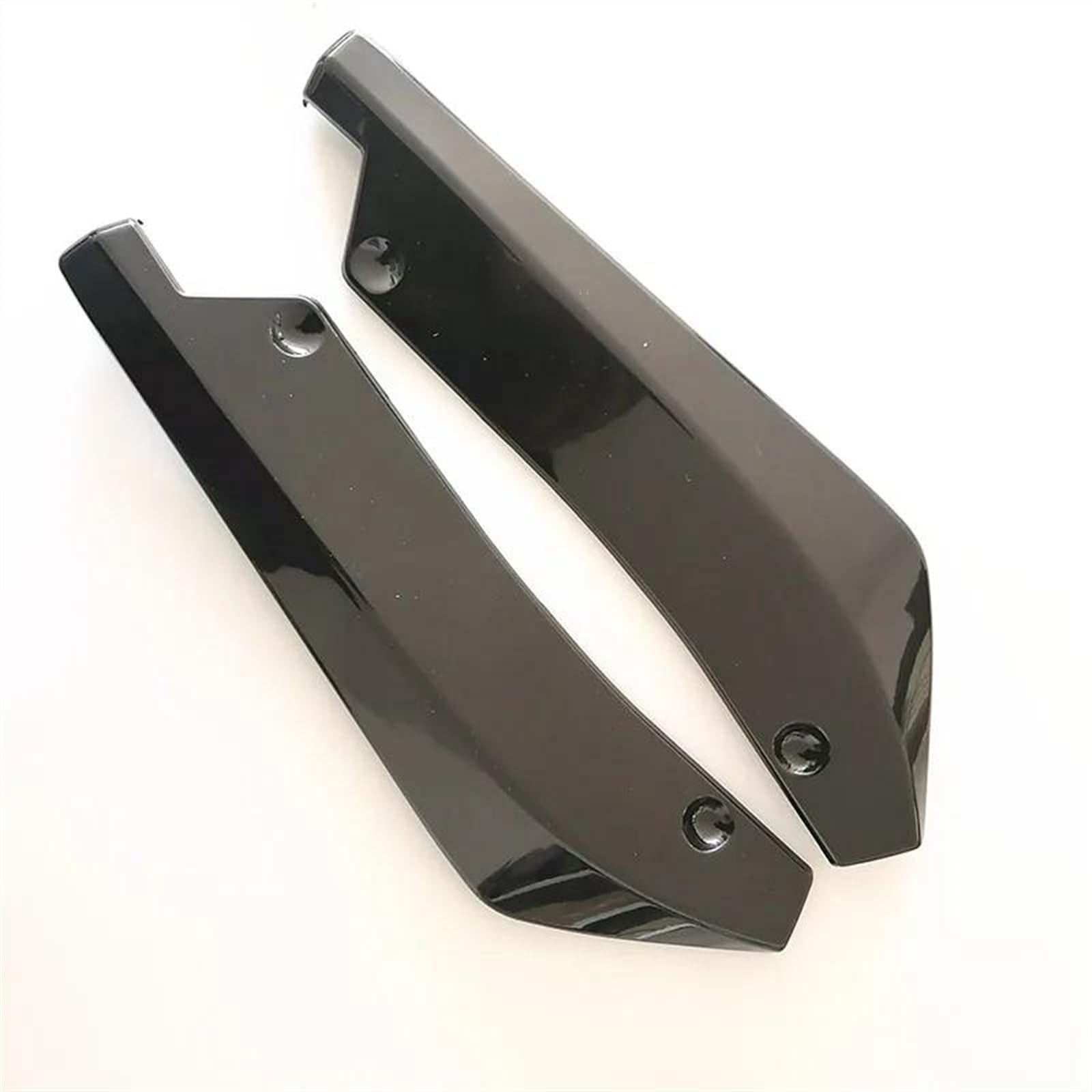 Für Skoda Für Octavia Für Fabia Für Rapid Für Superb 2 Stücke Auto Styling Auto Hinten Bumper Spoiler Zubehör Spoiler Heckspoiler Flügel Lippe(Schwarz) von RRKBDQEL