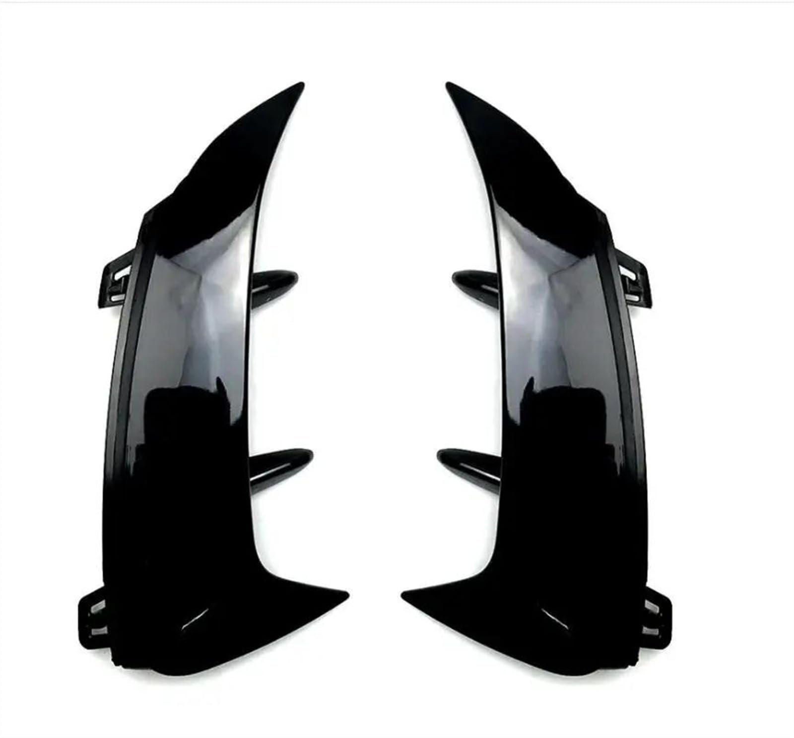 Hinten Stoßstange Splitter Spoiler Seite Canards Abdeckung Trim Für Benz EINE Klasse W177 A35 A180 A200 A220 A260 Für AMG Limousine 2019 + Spoiler Heckspoiler Flügel Lippe(Black Brightness) von RRKBDQEL