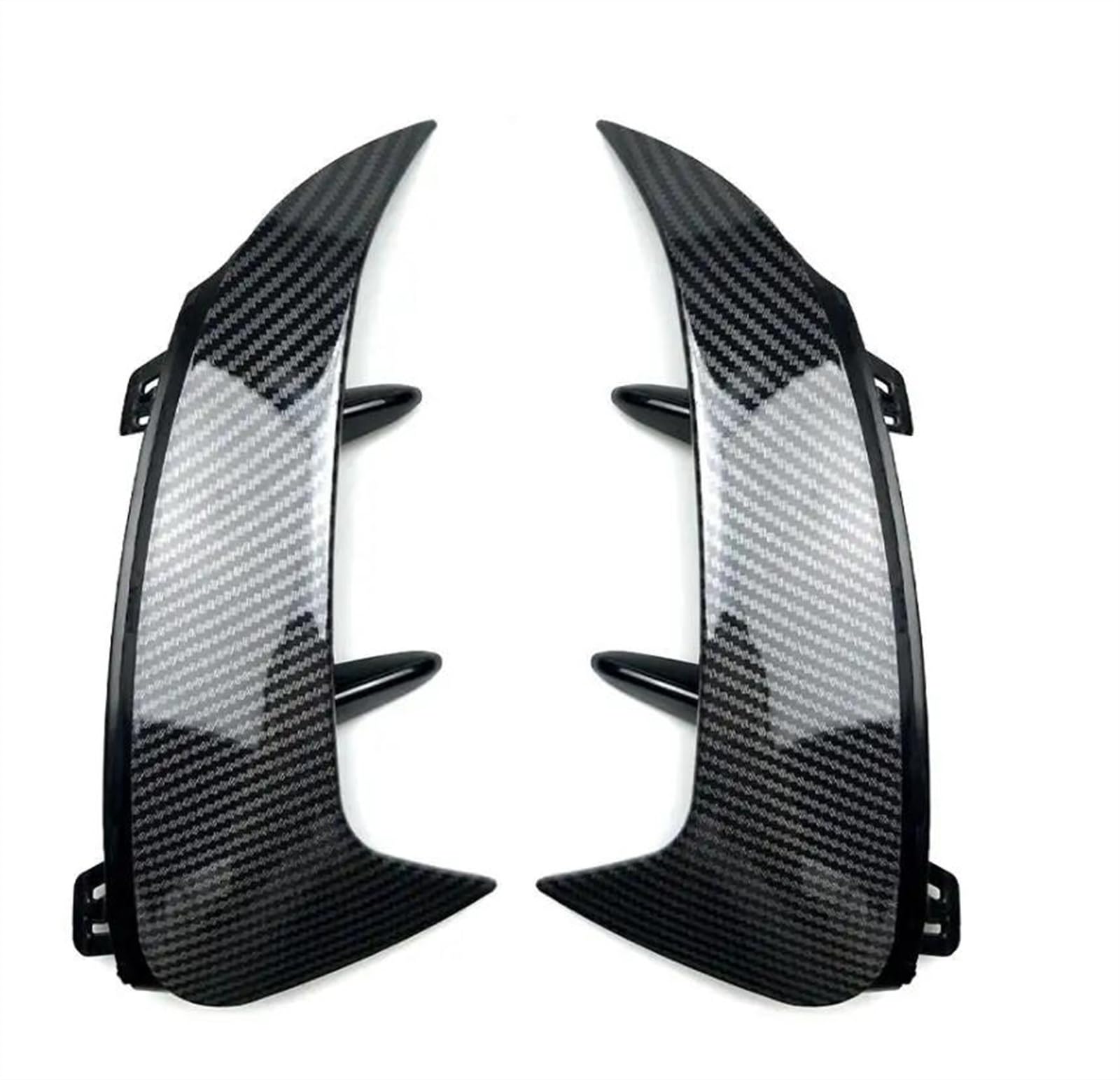 Hinten Stoßstange Splitter Spoiler Seite Canards Abdeckung Trim Für Benz EINE Klasse W177 A35 A180 A200 A220 A260 Für AMG Limousine 2019 + Spoiler Heckspoiler Flügel Lippe(Kohlefaser) von RRKBDQEL
