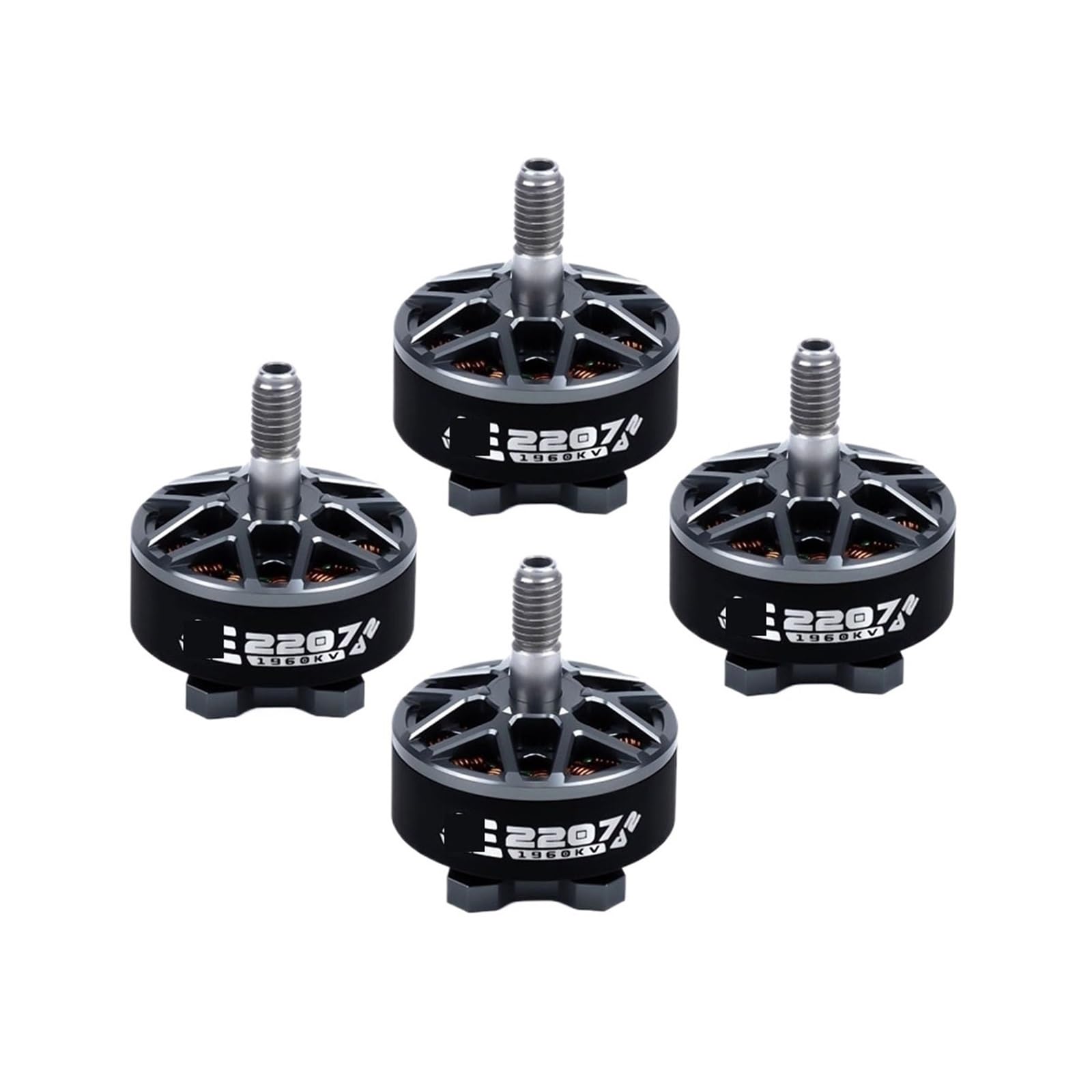 RRYUIOO AE2207 V2 1860KV 1960KV 4~6S Lipo Brushless Motor 5mm Welle Passend for 5 Zoll Propeller Flower Fly Through Drone(4PCS 1860KV) von RRYUIOO