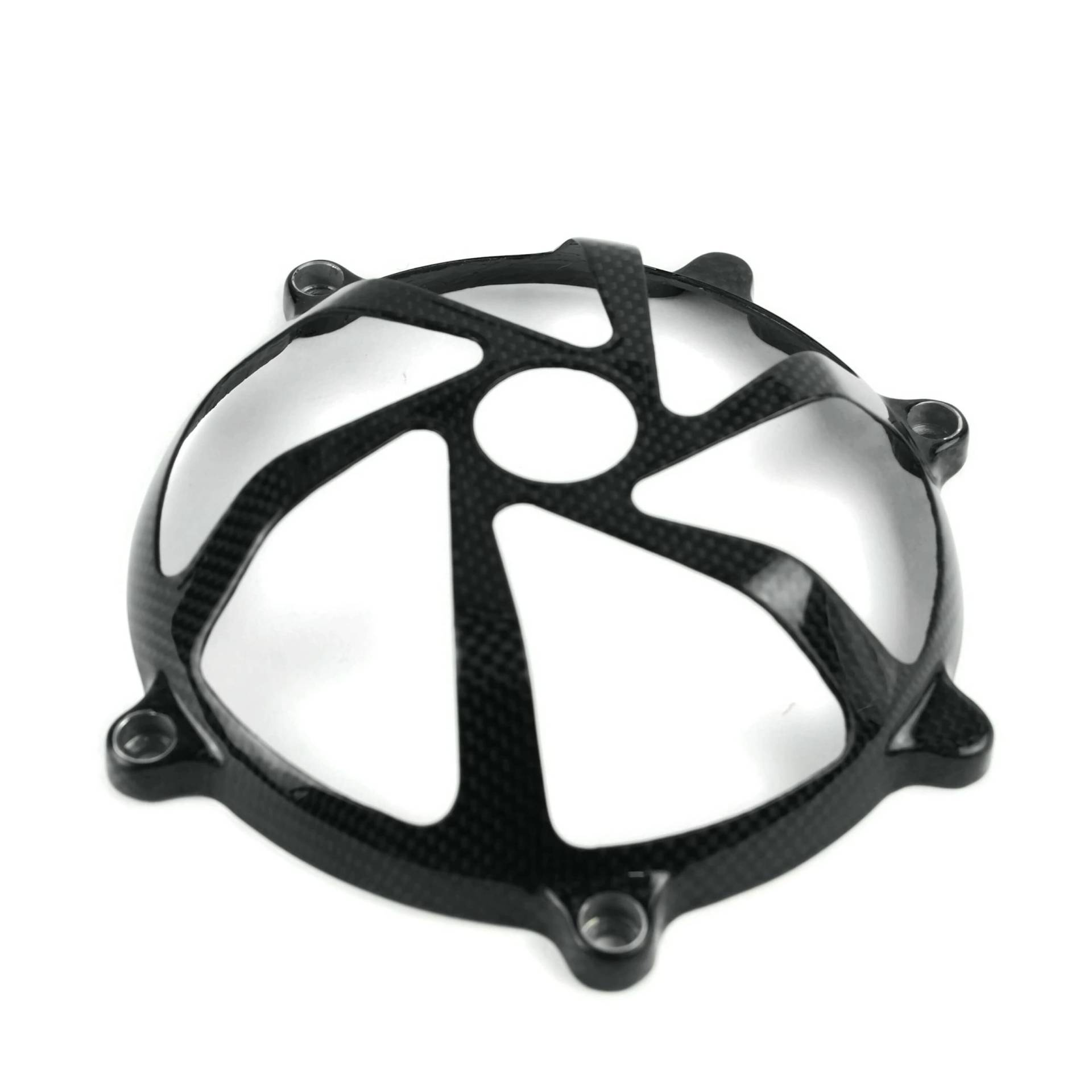 100% Carbon Trocken Kupplungsdeckel Offen kompatibel mit Ducati Leinwand Glänzend B von RSR Moto