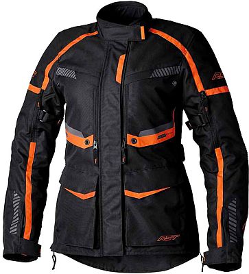 RST Maverick Evo, Textiljacke wasserdicht Damen - Schwarz/Orange - XL von RST