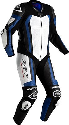 RST Pro Evo Airbag, Lederkombi 1tlg. perforiert - Schwarz/Weiß/Blau - 3XL von RST