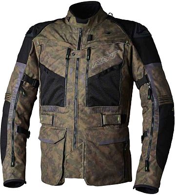 RST Pro Ranger, Textiljacke wasserdicht - Braun/Grün/Schwarz - 4XL von RST