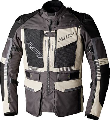 RST Pro Ranger, Textiljacke wasserdicht - Dunkelgrau/Beige/Schwarz - 5XL von RST