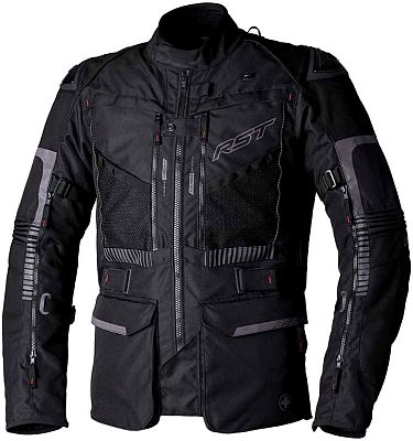 RST Pro Ranger, Textiljacke wasserdicht - Schwarz/Schwarz - 3XL von RST