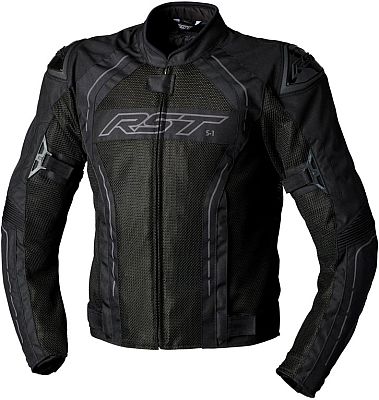 RST S-1 Mesh, Textiljacke wasserdicht - Schwarz/Schwarz - XL von RST