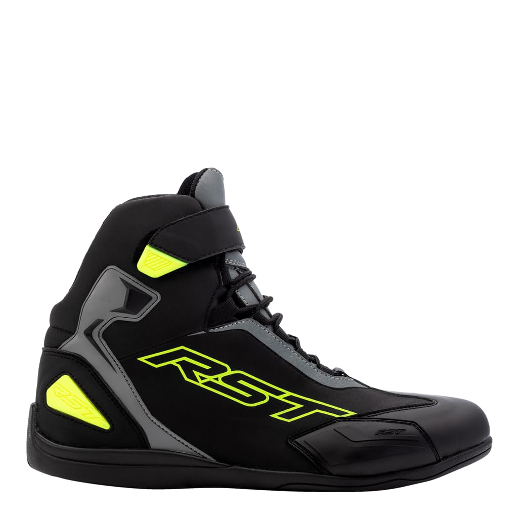 RST Sabre Moto Shoe Mens CE Boot Black/Grey/Flo Yellow von RST