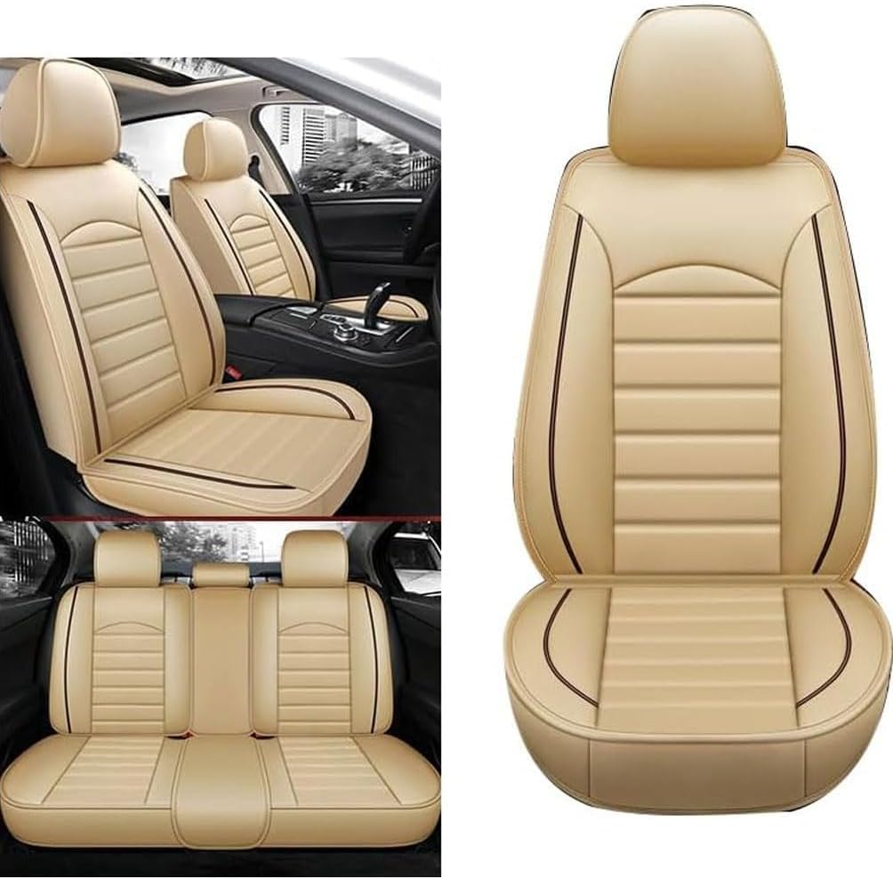 RTDDKFCVG Auto Sitzbezügesets für VW Golf 6 Variant,Autositzbezüge Kompletter Satz Ideale Passform Perfekter Schutz Für Autositze,Beige RTDDKFCVG Auto Sitzbezügesets für VW Golf 6 Variant,Autositzbezüge Kompletter Satz Ideale Passform Perfekter Schutz Für Autositze,Beige von RTDDKFCVG