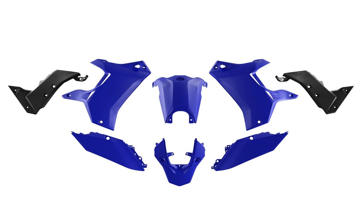 Kit Kunststoff Verkleidungen kompatibel mit Yamaha Tenere 700 2019-2024 Rtech Set Racetech Blau/Schwarz von RTECH