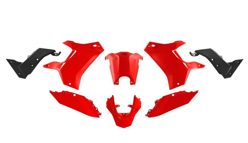 Kunststoff-Set 5 Stück Yamaha T7 Revolution rot schwarz von R-Tech
