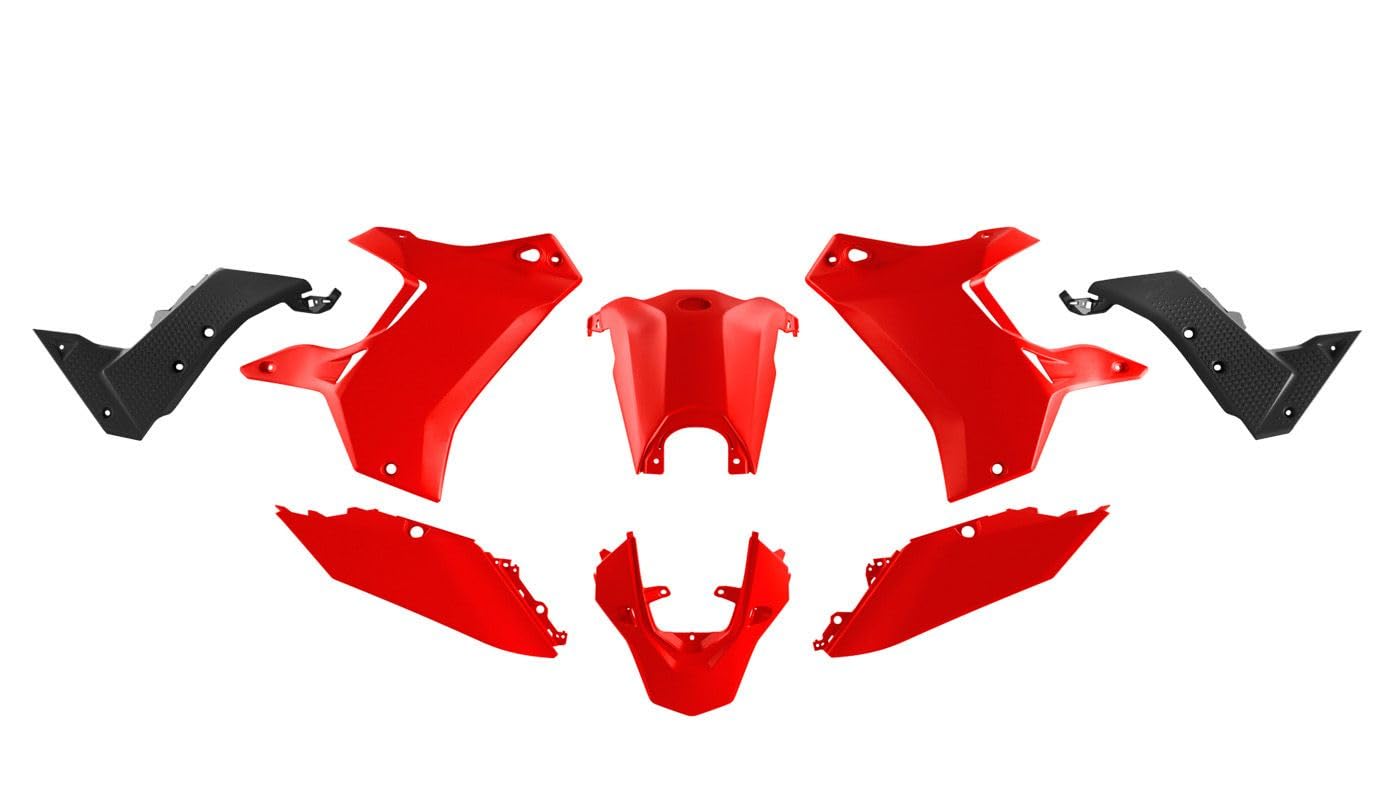 Kunststoff-Set 5 Stück Yamaha T7 Revolution rot schwarz Kunststoff-Set 5 Stück Yamaha T7 Revolution rot schwarz von R-Tech