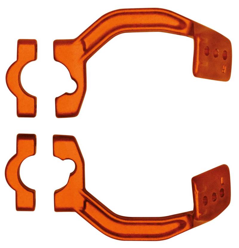 Montageset Handprotektoren aus geschmiedetem Aluminium, Orange von RTECH