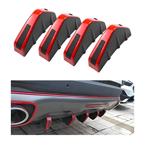 Auto Heckstoßstange Spoiler, für Volkswagen Tiguan (2017-2024) Haifischflosse Heckspoiler Heck Diffusor Splitter Anti-Crash Stoßstange Chassis,B von RTOPWV