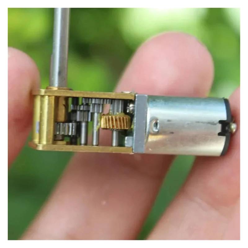7-Type N20 Worm Gear electronic starter DC 3V~6V 82RPM Slow Speed Full Metal Gearbox Geard electronic starter Right angle long output shaft RUAJOGYNVM von RUAJOGYNVM