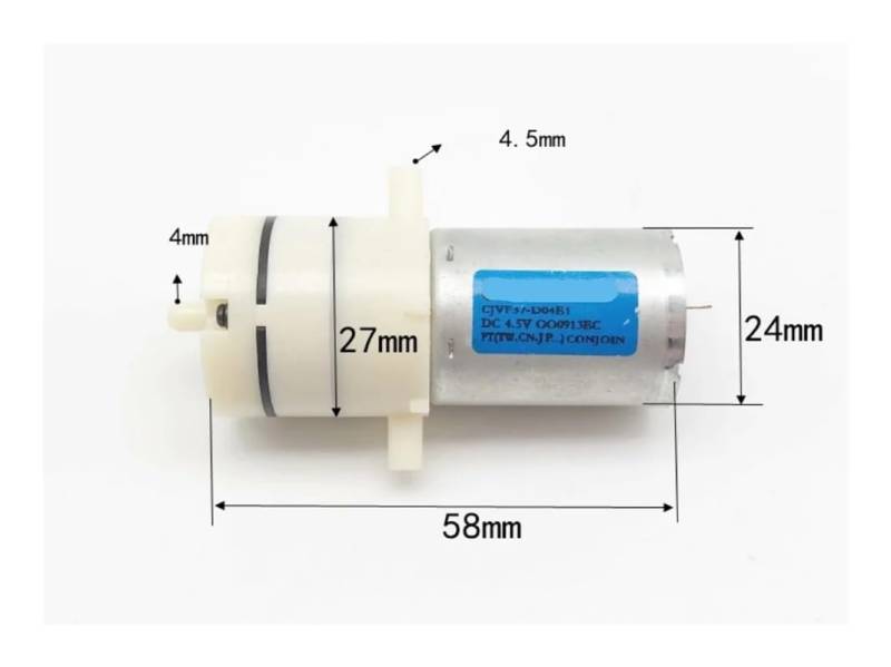 CJVP37-D04B1 DC 3.7V-5V 4.2V 370 Diaphragm Air Pump Double Air Inlet Vacuum Negative Pressure Suction Pump RUAJOGYNVM von RUAJOGYNVM