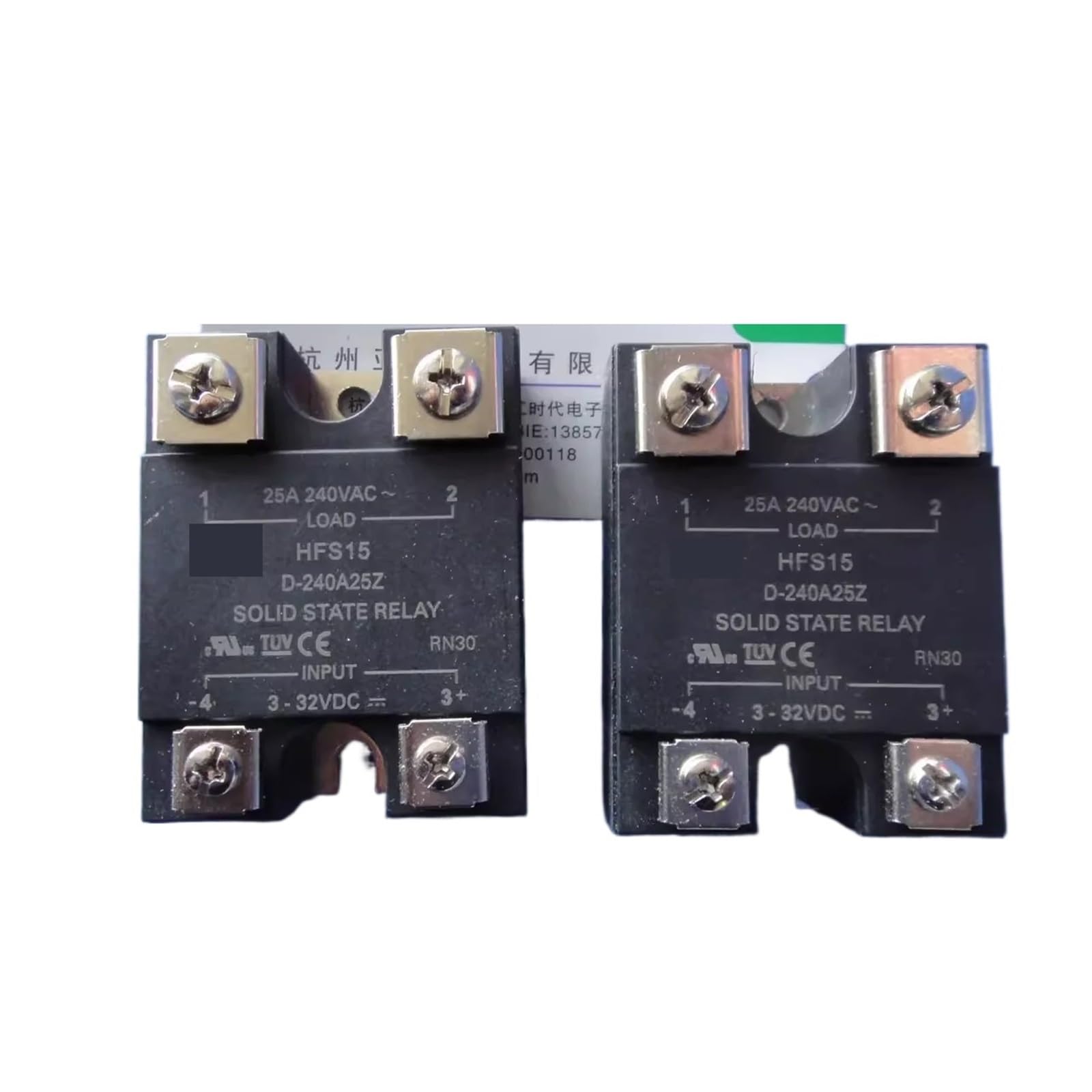 HFC15-D-240A25Z solid-state relay input 3-32VDC output 25A240VAC RUAJOGYNVM HFC15-D-240A25Z solid-state relay input 3-32VDC output 25A240VAC RUAJOGYNVM von RUAJOGYNVM