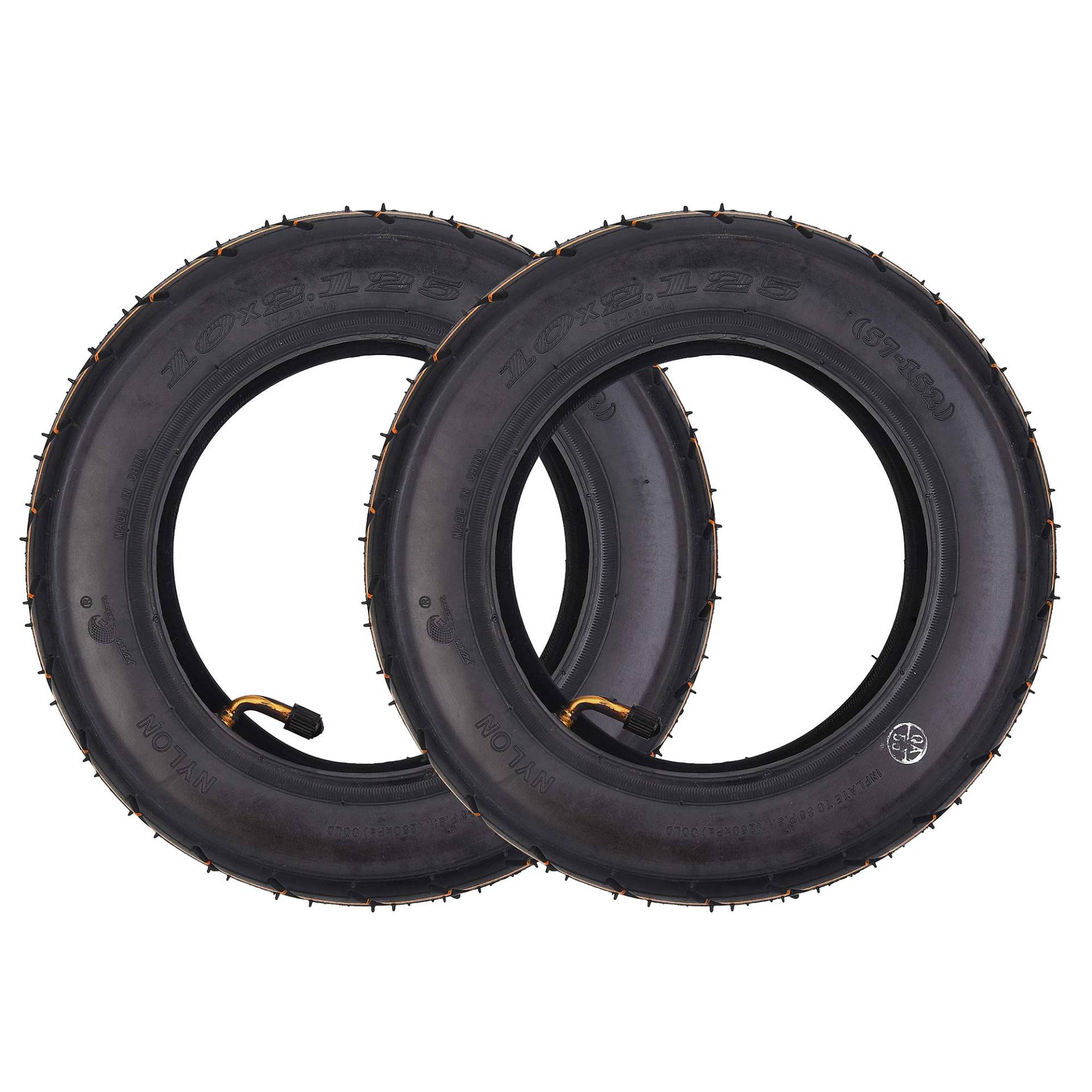 2 Sätze Packung mit 10 "10 x 2,125 Reifen Reifen & Schlauch Ersatz für Smart Self Balancing Scooter 10 Zoll Einrad Packung mit 2 Sätzen 2 Sätze Packung mit 10 "10 x 2,125 Reifen Reifen & Schlauch Ersatz für Smart Self Balancing Scooter 10 Zoll Einrad Packung mit 2 Sätzen von RUHUO