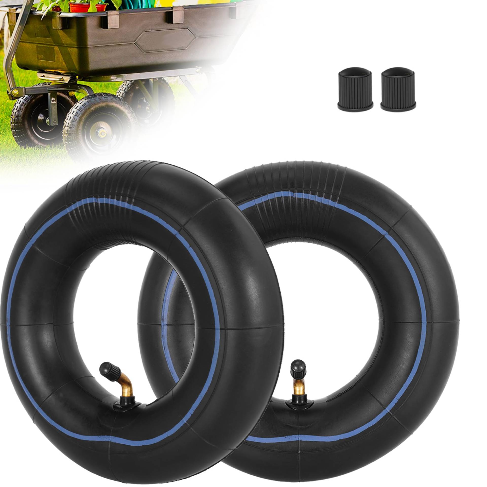 RUHUO 2er Packung 2.50-4 Innen Schläuche Reifenschlauch mit TR87 gebogenem Ventilschaft Ersatz für Handwagen, Nutzfahrzeug, Rasenmäher, Schubkarren, Transportwagen, Motorroller RUHUO 2er Packung 2.50-4 Innen Schläuche Reifenschlauch mit TR87 gebogenem Ventilschaft Ersatz für Handwagen, Nutzfahrzeug, Rasenmäher, Schubkarren, Transportwagen, Motorroller von RUHUO