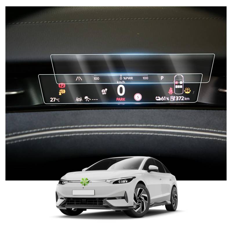 [2 Stücke] Ruiya für Neu VW ID.7 2024 2025 Navigation Schutzfolie, Nano Material Navigation Displayschutzfolien GPS Touchscreen Schutzfolie Auto Navigation Glas VW ID.7 Zubehör von RUIYA