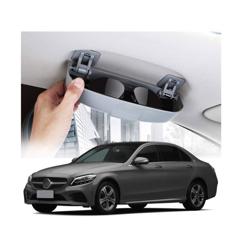 RUIYA Sonnenbrillenhalter Auto Kompatibel mit Mercedes GLA X156/ GLC X253/C klasse W205/B klasse W246/A klasse W176, Brillenetui Auto Glasses Case Holder Auto Sonnenbrille Brillenetui Brillenbox von RUIYA