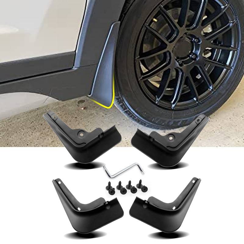 Ruiya Kompatibel mit Hyundai Tucson NX4 Hybrid 2021-2023 2024 Auto Kotflügel, Auto Schmutzfänger Die Mud Guards vorne hinten links rechts Ersatzteil Auto Rad Schutz Schlamm Fender Tucson Zubehör von RUIYA