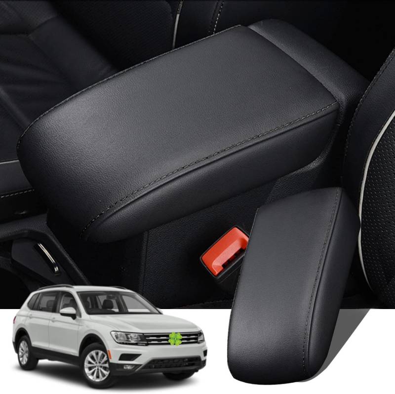 Ruiya Kompatibel mit VW Tiguan 2 MK2 2016-2023 Mittelarmlehne Abdeckung, Mittelkonsole Armlehnenbezug Armlehnen Abdeckung Tiguan 2 Zubehör Mittelkonsole Armlehne Cover Mittelarmlehnenabdeckung von RUIYA