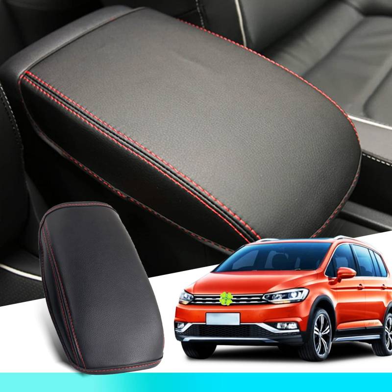 Ruiya Kompatibel mit VW Touran 2016-2024 Mittelarmlehne Abdeckung, Mittelkonsole Armlehnenbezug Armlehnen abdeckung Touran Zubehör Mittelkonsole Armlehne Box Cover Mittelarmlehnenabdeckung von RUIYA