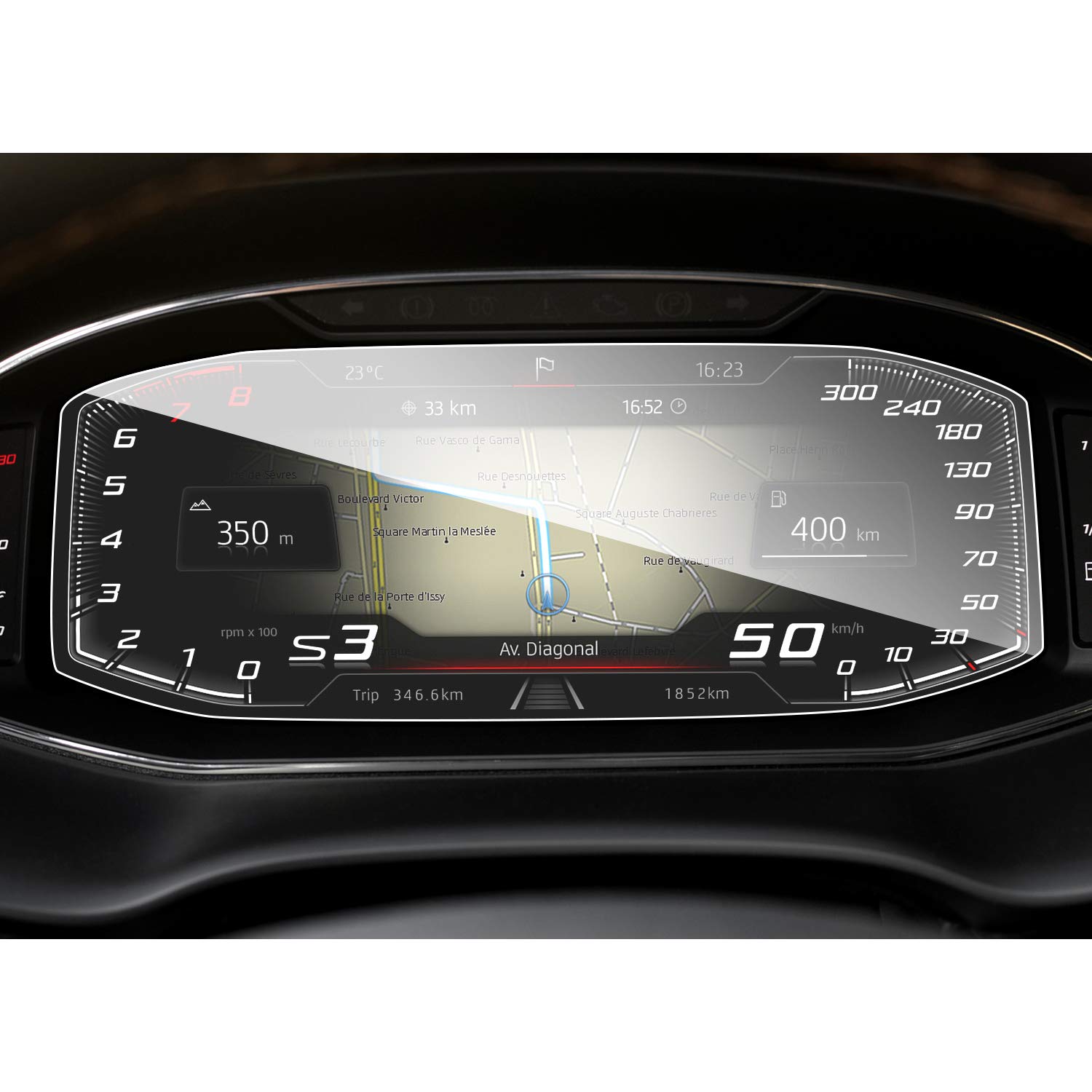 Ruiya Kompatibel mit 2020-2024 2025 Seat Tarraco Ateca Leon MK4 Cupra Formentor| Seat Ibiza Arona 10,25" Digitales Cockpit Schutzfolie, Displayschutzfolie Digitales Cockpit Touchscreen Schutzfolie Ruiya Kompatibel mit 2020-2024 2025 Seat Tarraco Ateca Leon MK4 Cupra Formentor| Seat Ibiza Arona 10,25" Digitales Cockpit Schutzfolie, Displayschutzfolie Digitales Cockpit Touchscreen Schutzfolie von RUIYA