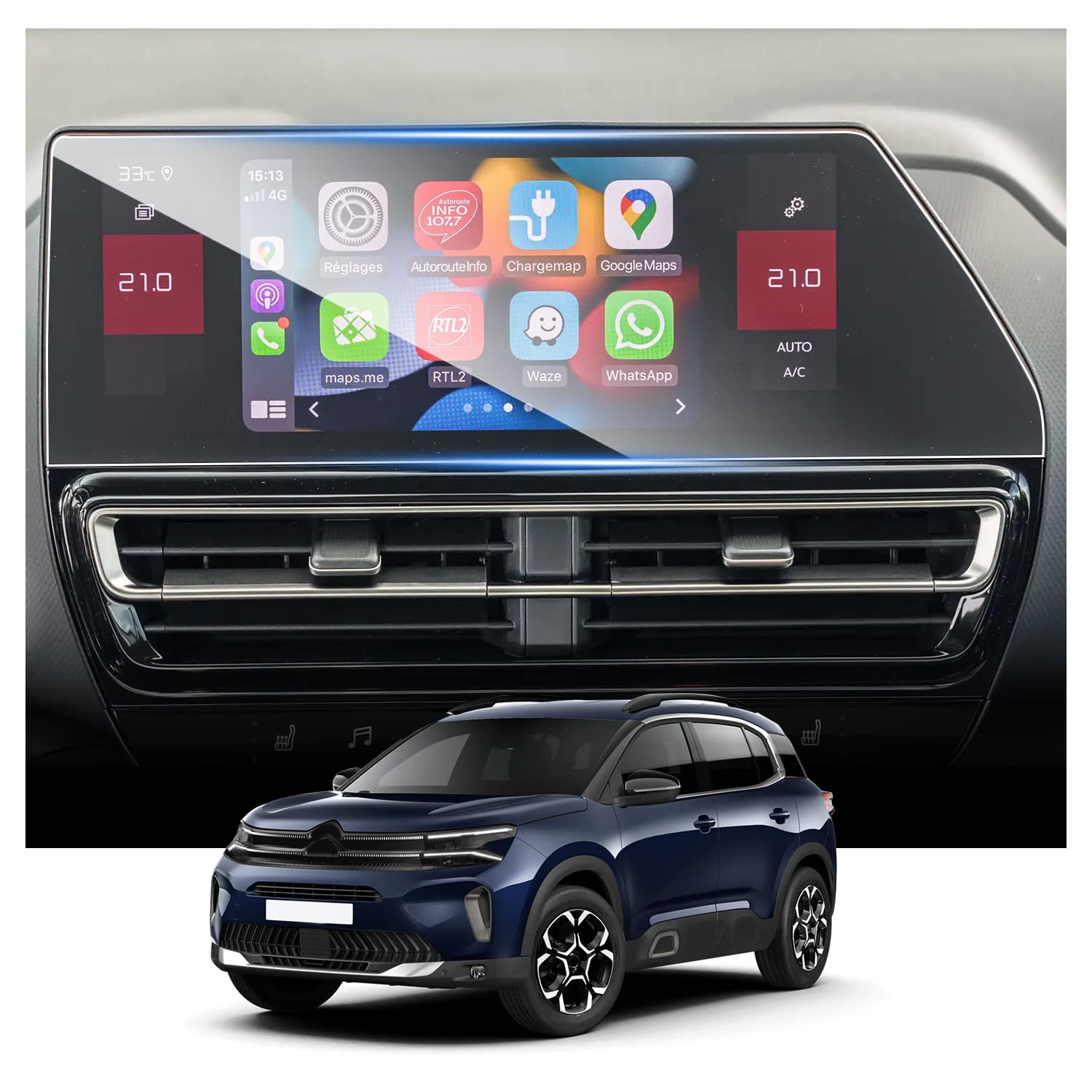 RUIYA Schutzfolie Kompatibel mit 10" Citroen C5 Aircross 2022 2023 2024, Navigation Schutzfolie Glas Displayschutzfolie 9H Anti-Fingerprint für Citroen C5 Aircross Schutzfolie Auto Navigation Glas RUIYA Schutzfolie Kompatibel mit 10" Citroen C5 Aircross 2022 2023 2024, Navigation Schutzfolie Glas Displayschutzfolie 9H Anti-Fingerprint für Citroen C5 Aircross Schutzfolie Auto Navigation Glas von RUIYA