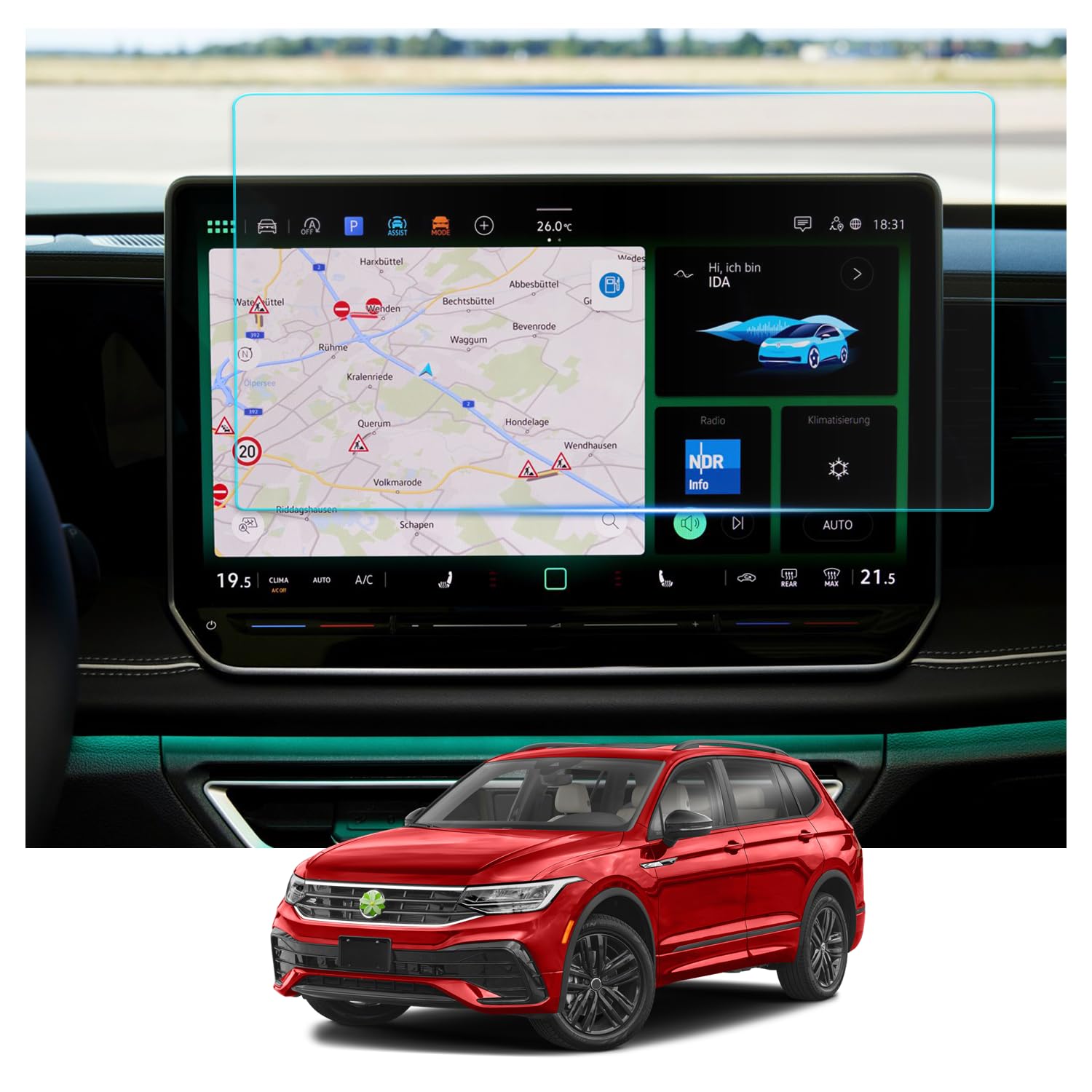 RUIYA für 15" Neu VW ID.7 2024 2025 Navigation Schutzfolie, Kompatibel mit VW ID.7 GPS Displayschutzfolie 9H Kratzfest Anti-Fingerprint Schutzfolie Auto Navigation Glas RUIYA für 15" Neu VW ID.7 2024 2025 Navigation Schutzfolie, Kompatibel mit VW ID.7 GPS Displayschutzfolie 9H Kratzfest Anti-Fingerprint Schutzfolie Auto Navigation Glas von RUIYA