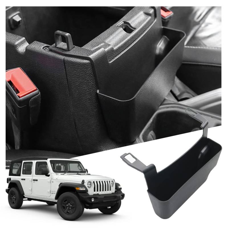 Ruiya für Jeep Wrangler JL 4XE/Gladiator JT 2018-2024 Mittelkonsole Aufbewahrungsbox, Wrangler 4XE Armlehne Organizer Tray Mittelarmlehne Handschuhfach Mittelkonsole Organizer Wrangler Zubehör von RUIYA