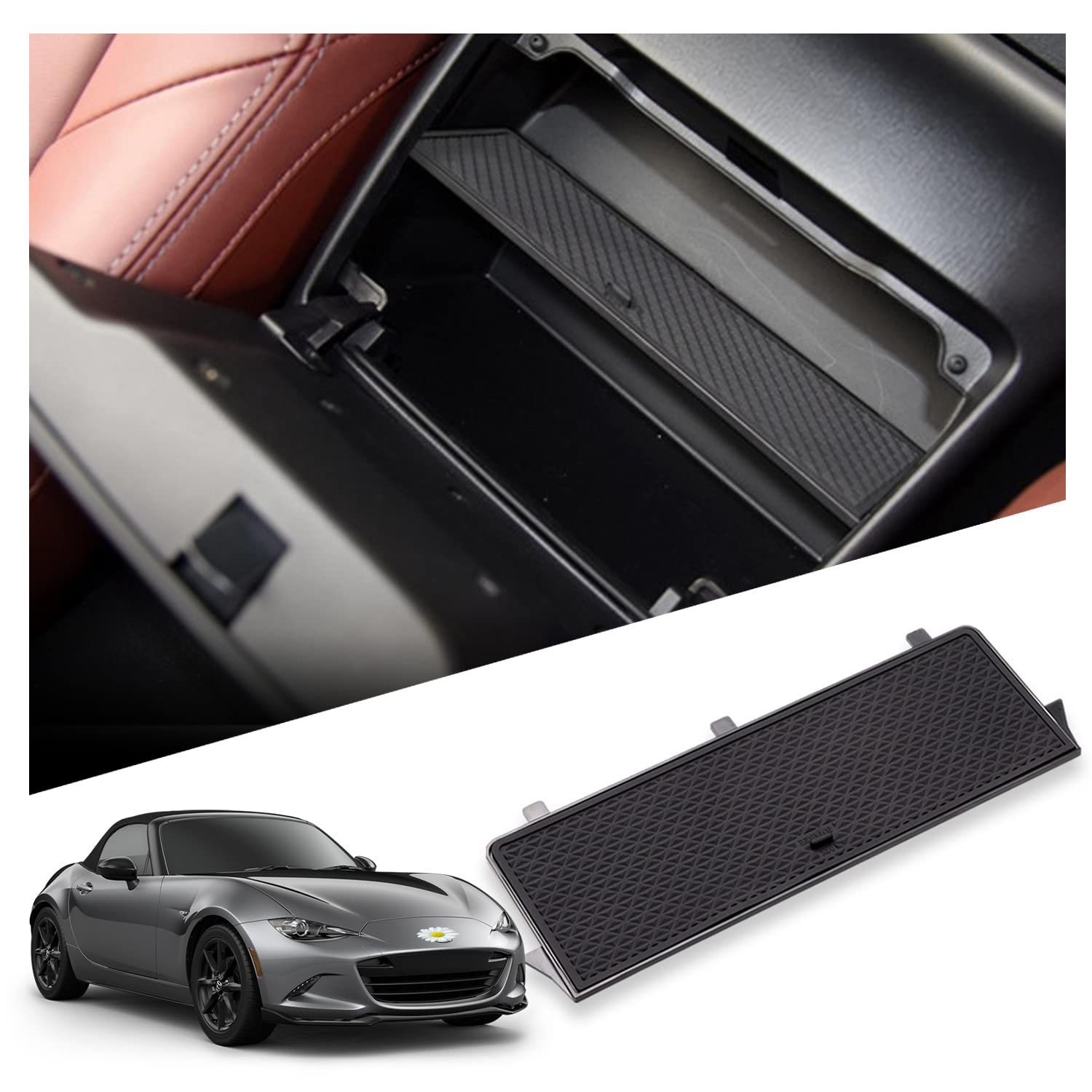Ruiya Kompatibel mit Mazda MX-5 MX5 2016-2024 2025 Handschuhfach Ablagen Lagerregal Aufbewahrungsbox Zwischenschicht Mittelkonsole Ablagen Auto Organizer Tablett MX-5 Zubehör Ruiya Kompatibel mit Mazda MX-5 MX5 2016-2024 2025 Handschuhfach Ablagen Lagerregal Aufbewahrungsbox Zwischenschicht Mittelkonsole Ablagen Auto Organizer Tablett MX-5 Zubehör von RUIYA