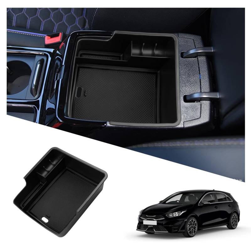 Ruiya für Kia XCeed GT 2019-2024 Mittelkonsole Aufbewahrungsbox, XCeed Armlehne Organizer Tray Mittelarmlehne Handschuhfach Mittelkonsole Organizer Ablagefach Kia XCeed Zubehör von RUIYA