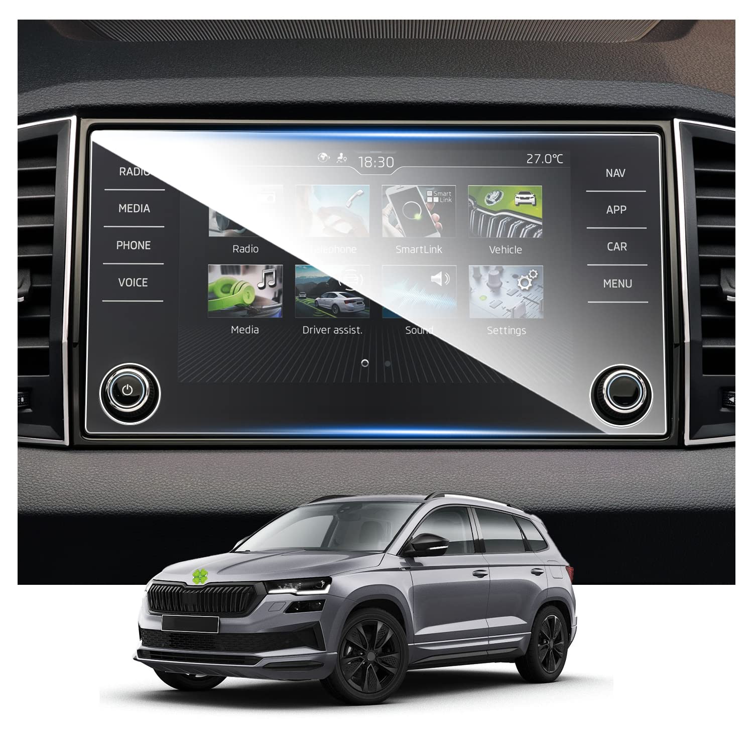 Ruiya 8" Skoda Kodiaq RS 2017-2023/Karoq 2018-2024 Navigation Schutzfolie, Kompatibel mit Kodiaq Karoq GPS Displayschutzfolie 9H Kratzfest Anti-Fingerprint Kodiaq Schutzfolie Auto Navigation Glas Ruiya 8" Skoda Kodiaq RS 2017-2023/Karoq 2018-2024 Navigation Schutzfolie, Kompatibel mit Kodiaq Karoq GPS Displayschutzfolie 9H Kratzfest Anti-Fingerprint Kodiaq Schutzfolie Auto Navigation Glas von RUIYA