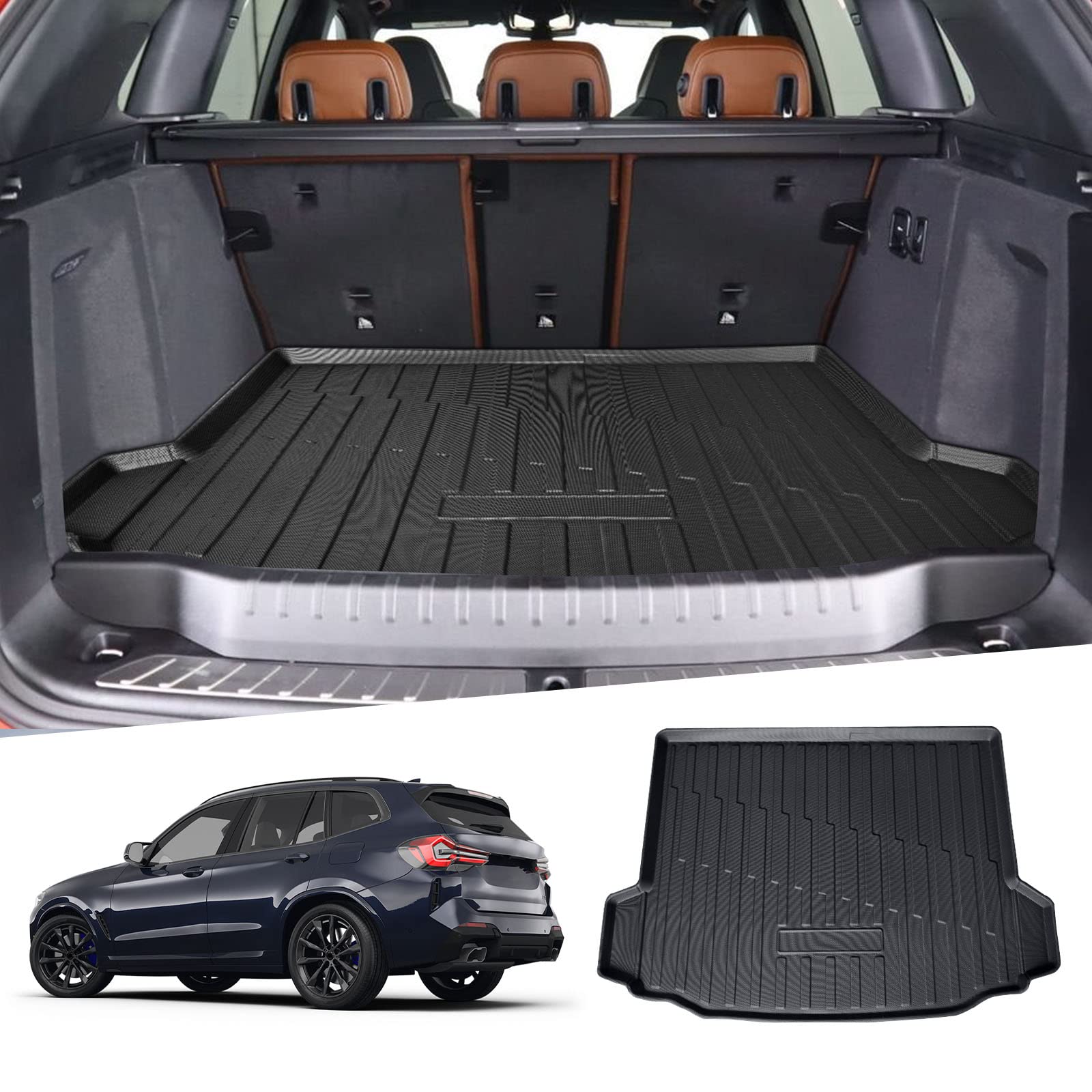Ruiya Kompatibel mit BMW X3 GO1 2019-2024 /Neu iX3 2020-2024 Kofferraumwanne Matten, X3 GO1 Kofferraummatte Allwetter-Innenmatten Kofferraummatten Antirutschmatten für X3 GO1 Zubehör Ruiya Kompatibel mit BMW X3 GO1 2019-2024 /Neu iX3 2020-2024 Kofferraumwanne Matten, X3 GO1 Kofferraummatte Allwetter-Innenmatten Kofferraummatten Antirutschmatten für X3 GO1 Zubehör von RUIYA