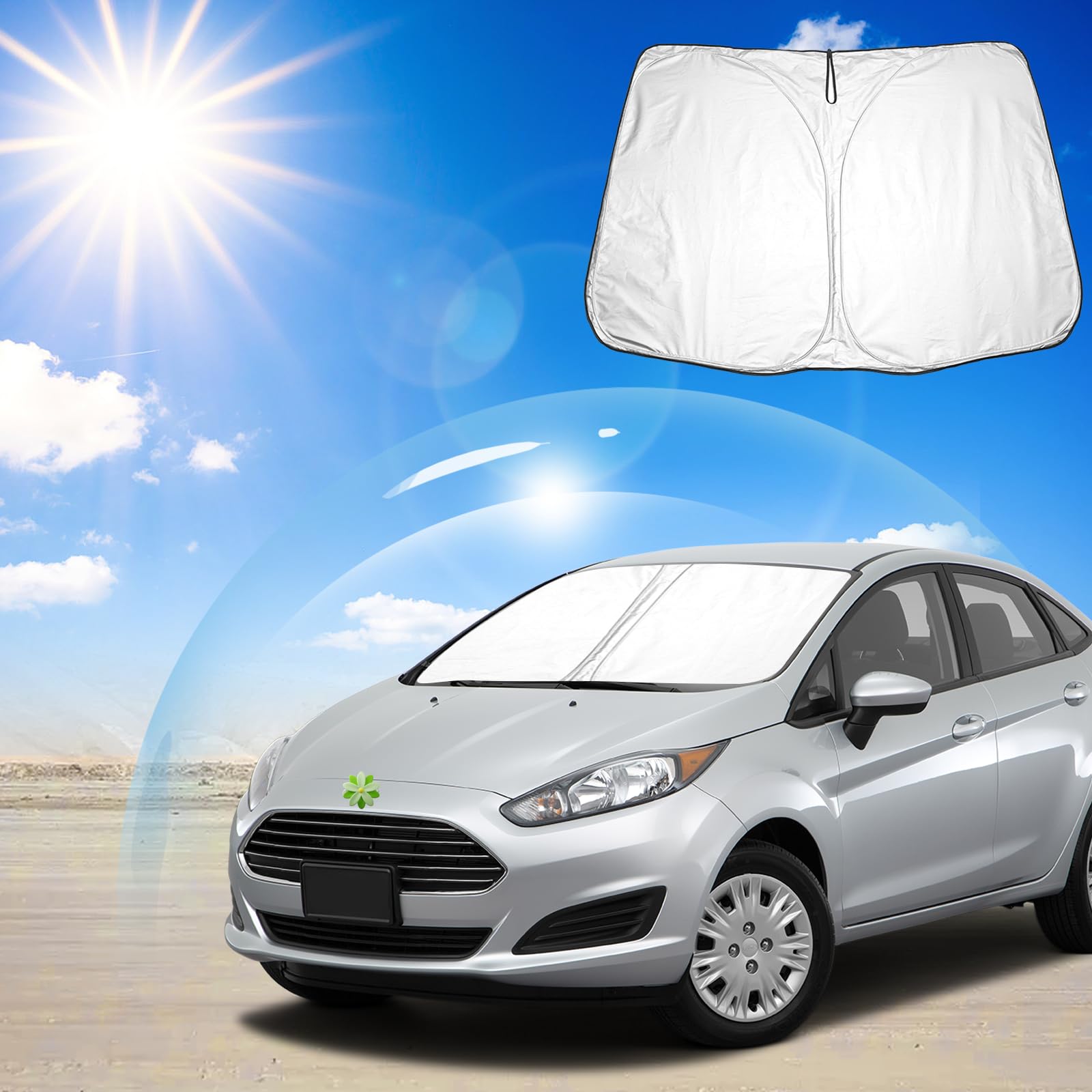 Ruiya Frontscheibenabdeckung Kompatibel mit Ford Fiesta ST MK7 2008-2016, Sonnenschutz für Frontscheiben Auto Windschutzscheiben Abdeckung Frontscheibe blockiert UV Frontscheibe Sonnenblende Ruiya Frontscheibenabdeckung Kompatibel mit Ford Fiesta ST MK7 2008-2016, Sonnenschutz für Frontscheiben Auto Windschutzscheiben Abdeckung Frontscheibe blockiert UV Frontscheibe Sonnenblende von RUIYA